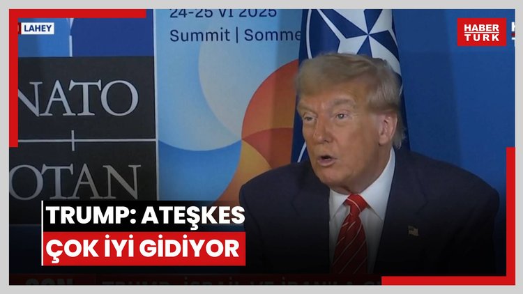 Trump: Ateşkes çok iyi gidiyor