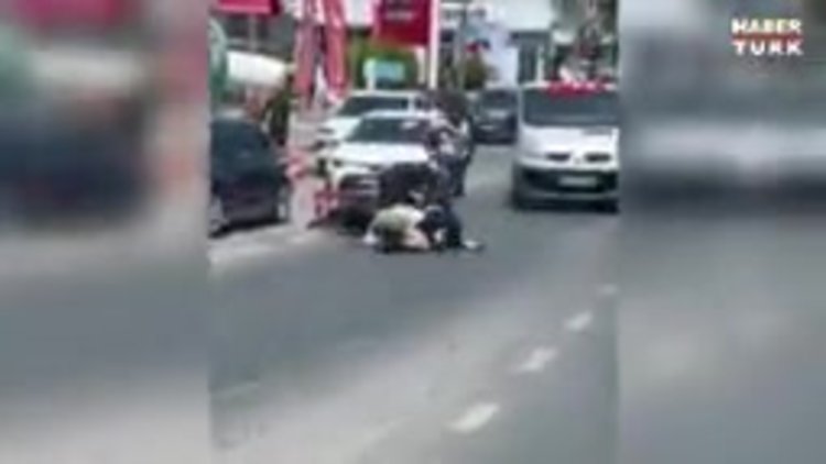 Maltepe'de trafikte kavga kamerada