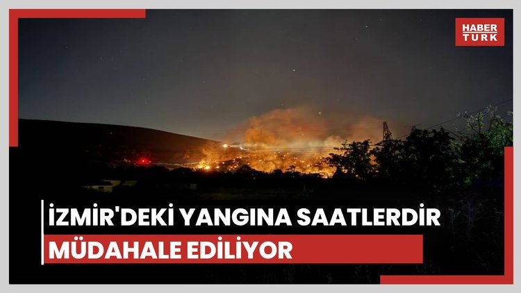 İzmir Aliağa'daki yangına müdahale