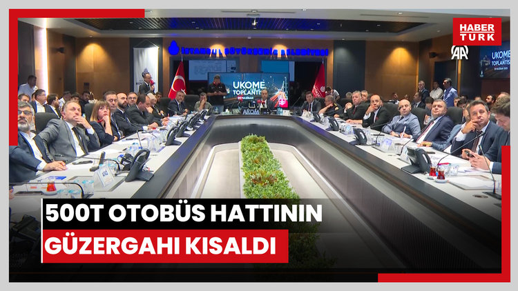 500T otobüs hattının güzergahı kısaldı