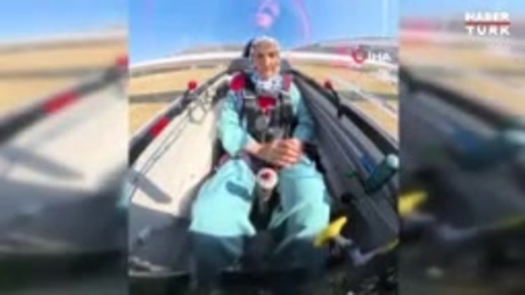 83 yaşında uçma hayali gerçek oldu
