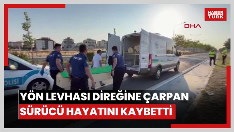 Yön levhası direğine çarpan motosikletin sürücüsü 14 yaşındaki Azra hayatını kaybetti