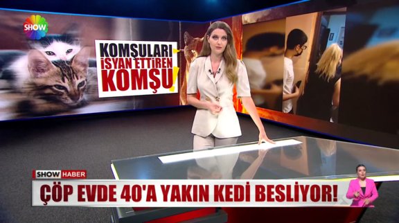 Çöp evde 40'a yakın kedi besliyor!  