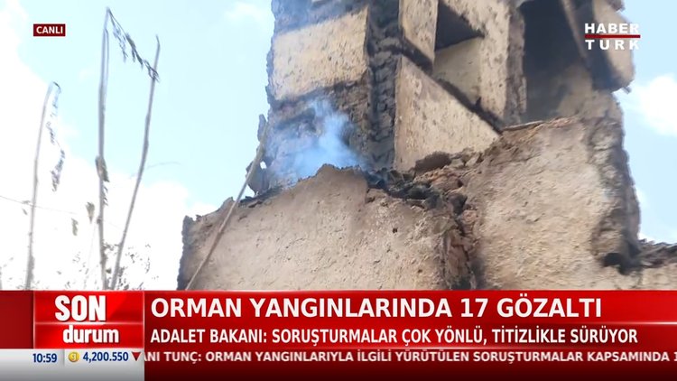 Orman yangınlarında 17 gözaltı