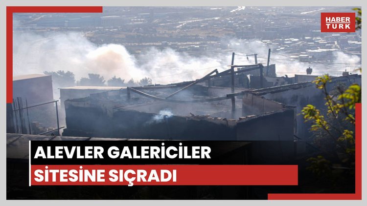 Alevler galericiler sitesine sıçradı