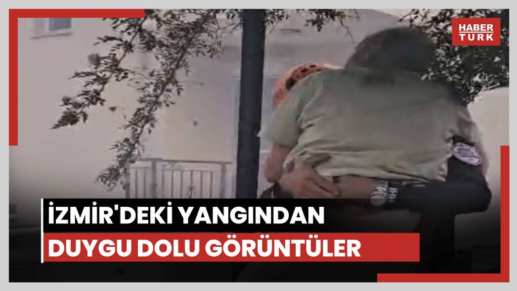 İzmir'deki yangından duygulandıran görüntüler