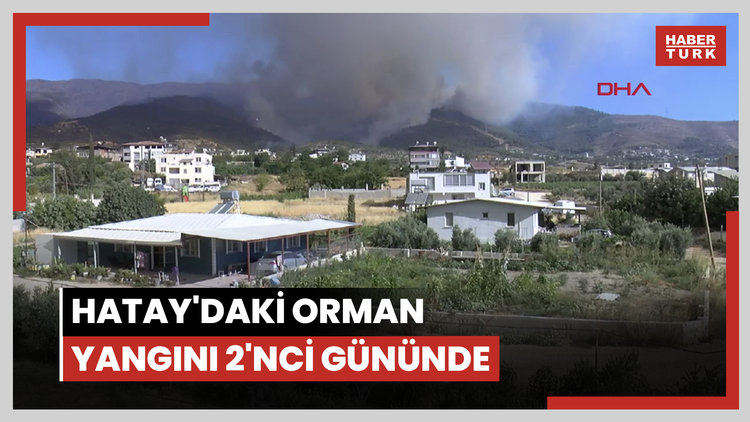 Hatay'daki orman yangını 2'nci gününde