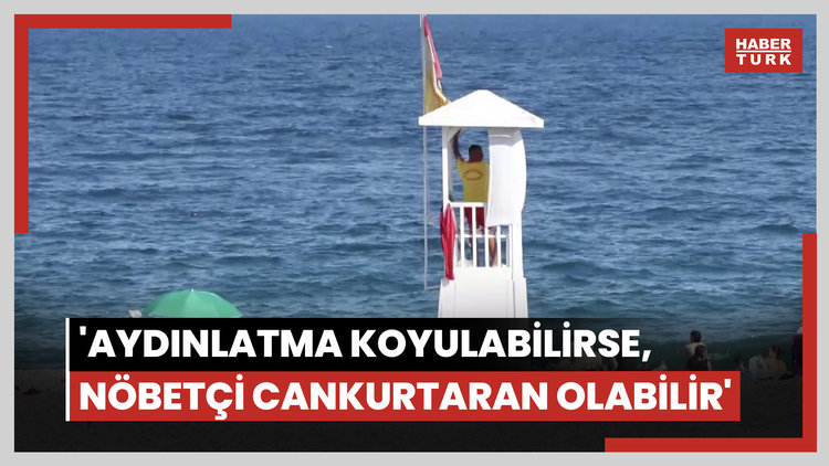 Konyaaltı Sahili'nde cankurtaran mesaisi sonrası tehlikeli saatler