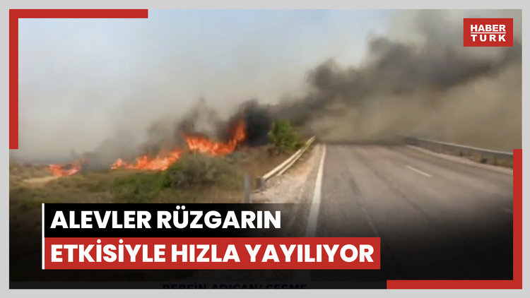 Canlı yayında otoyolu alevler sardı!