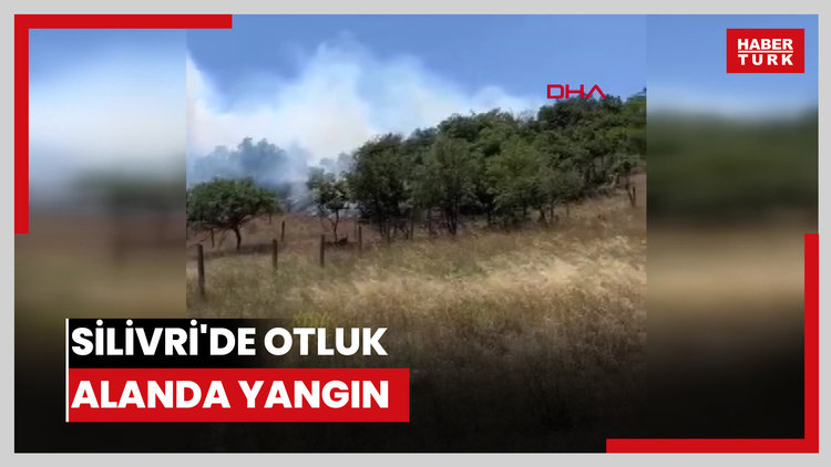 Silivri'de otluk alanda yangın