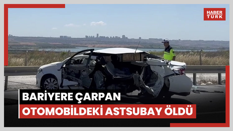 Çatalca'da bariyere çarpan otomobildeki astsubay öldü, 2 uzman çavuş yaralandı