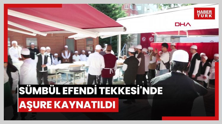 Sümbül Efendi Tekkesi'nde aşure kaynatıldı