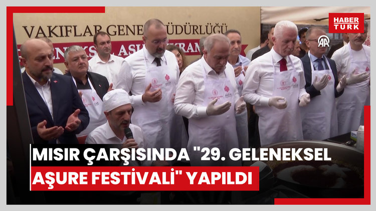 Mısır Çarşısında "29. Geleneksel Aşure Festivali" yapıldı