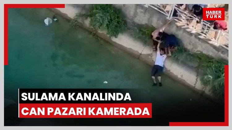 Sulama kanalında can pazarı