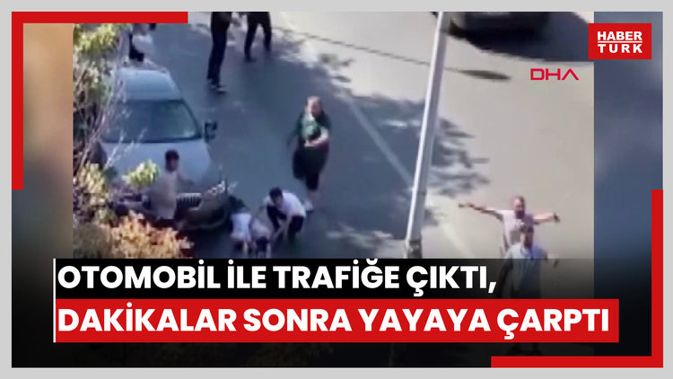 Amerika'dan getirilen otomobil ile trafiğe çıktı, dakikalar sonra yayaya çarptı