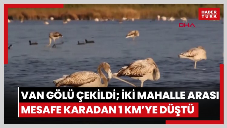 Van Gölü çekildi; iki mahalle arası mesafe karadan 1 kilometreye düştü