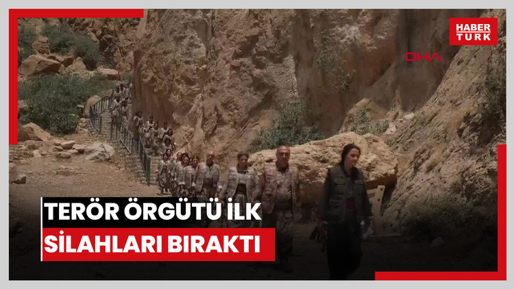 Terör örgütü ilk silahları bıraktı