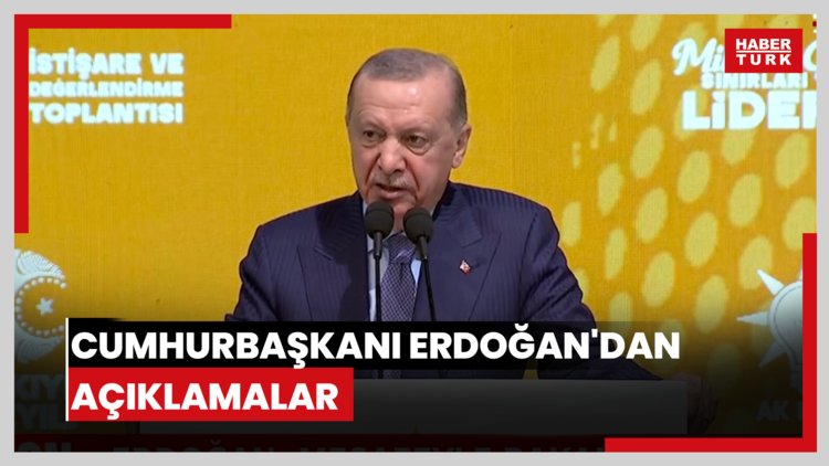 Cumhurbaşkanı Erdoğan'dan açıklamalar