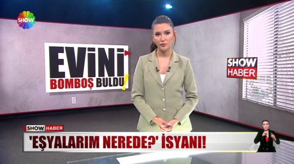 Evini bomboş buldu! 