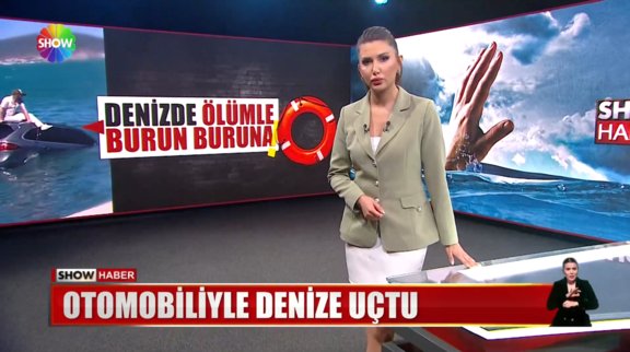 Otomobiliyle denize uçtu! 