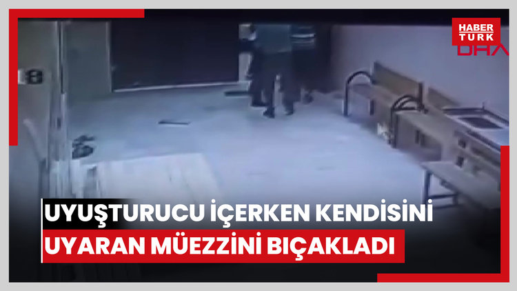 Cami avlusunda uyuşturucu içerken kendisini uyaran müezzini bıçakladı