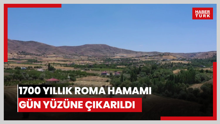 Bir tarlada yaklaşık 1700 yıllık Roma hamamı gün yüzüne çıkarıldı