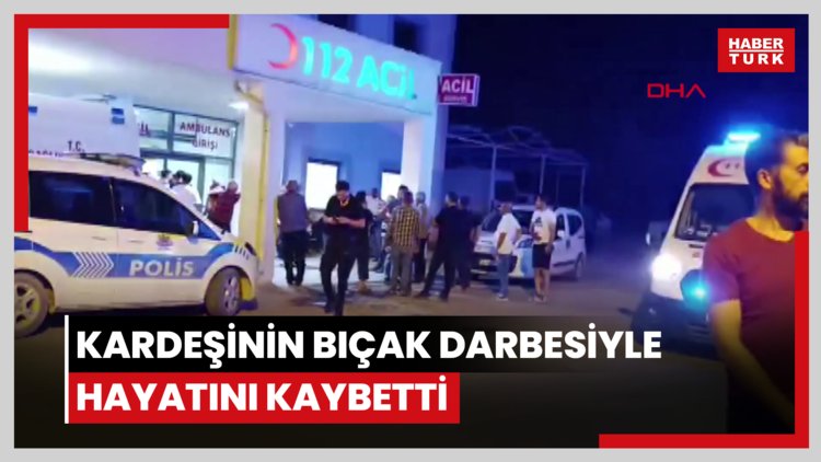Kavgayı ayırırken kardeşinin bıçak darbesiyle hayatını kaybetti