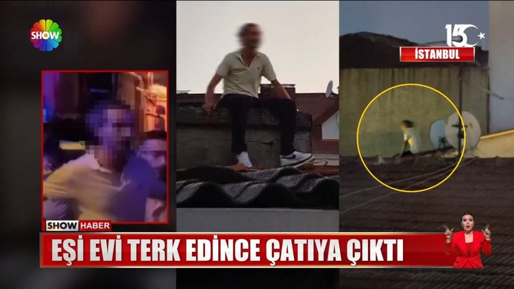 Çatıya taşan aile dramı!