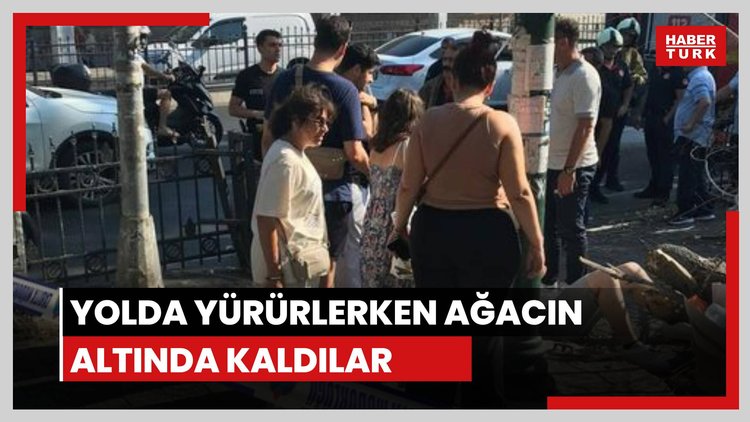 3 kişi ağacın altında kaldı
