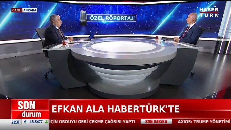Efkan Ala'dan Habertürk'e açıklamalar