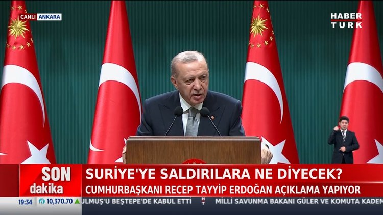 Cumhurbaşkanı Recep Tayyip Erdoğan'dan açıklamalar