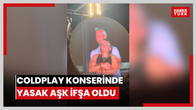 Coldplay konserinde yasak aşk ifşa oldu
