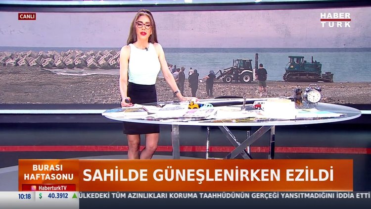 Sahilde güneşlenirken ezildi