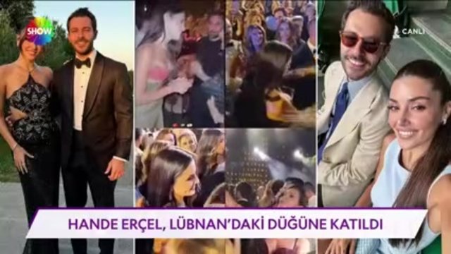 Hande Erçel, Lübnan'da düğünde!