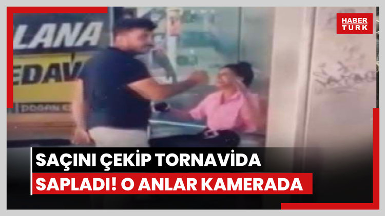Tornavidalı saldırı kamerada