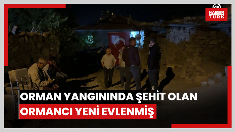 Eskişehir'de çıkıp Afyonkarahisar'a sıçrayan orman yangınında şehit olan ormancı yeni evlenmiş