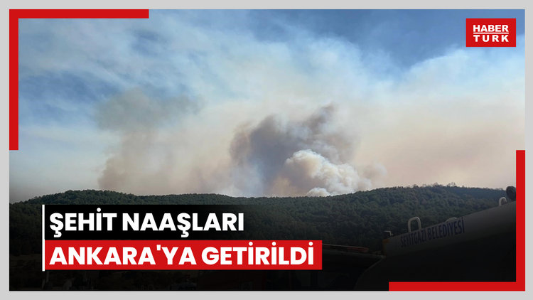 Şehit naaşları Ankara'ya getirildi