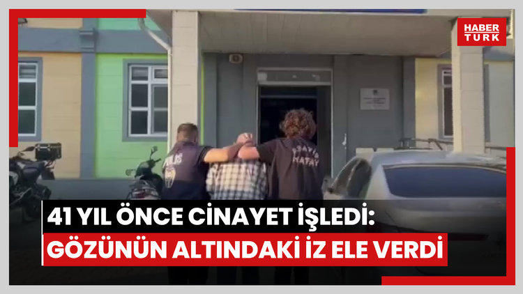 41 yıl önce cinayet işledi: Gözünün altındaki iz ele verdi