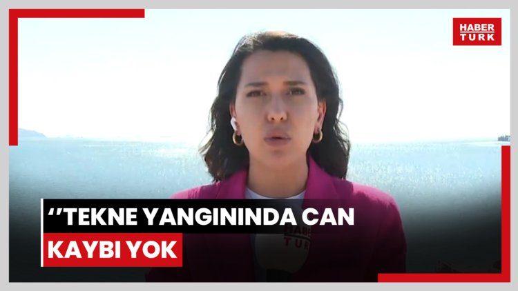 Kınalıada açıklarında teknede yangın
