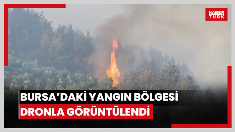 Bursa'daki yangın bölgesi dronla görüntülendi; tahliye edilen mahallelere dönüş başladı