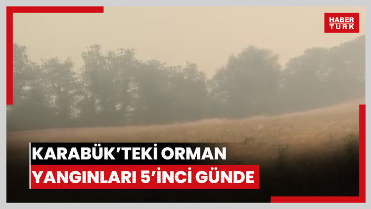 Karabük'teki orman yangınları 5'inci günde