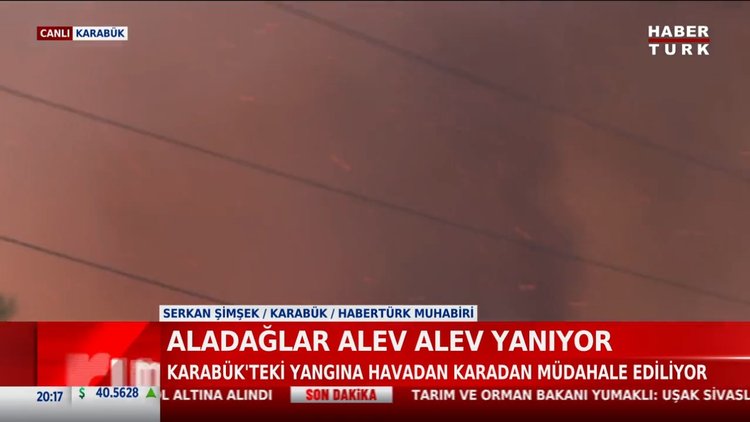 Karabük'te alevler yeniden yükseldi!
