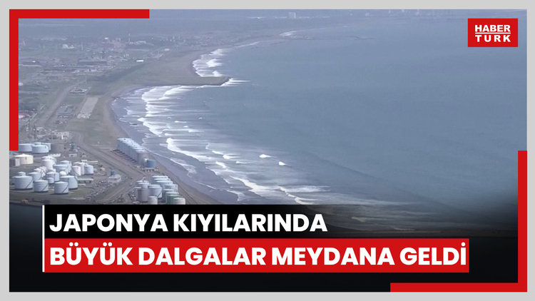 Japonya kıyılarında büyük dalgalar meydana geldi