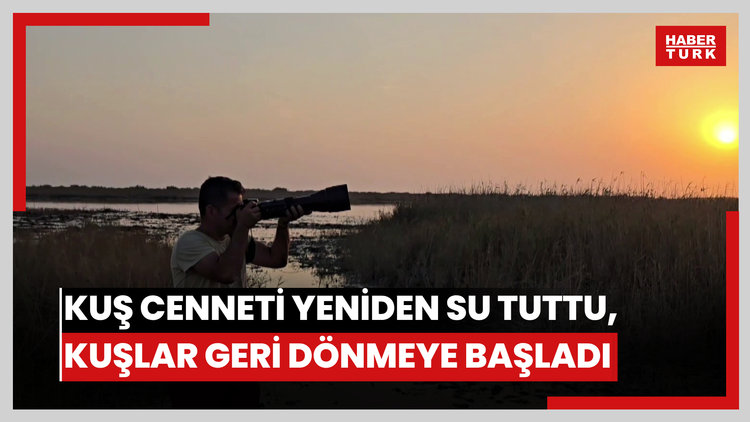 Milleyha Kuş Cenneti yeniden su tuttu, kuşlar geri dönmeye başladı