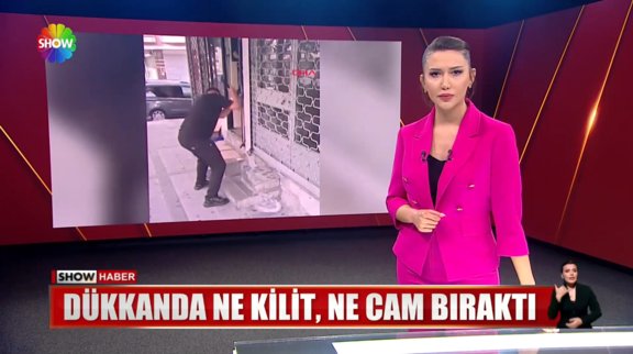 Dükkanda ne kilit, ne cam bıraktı! 