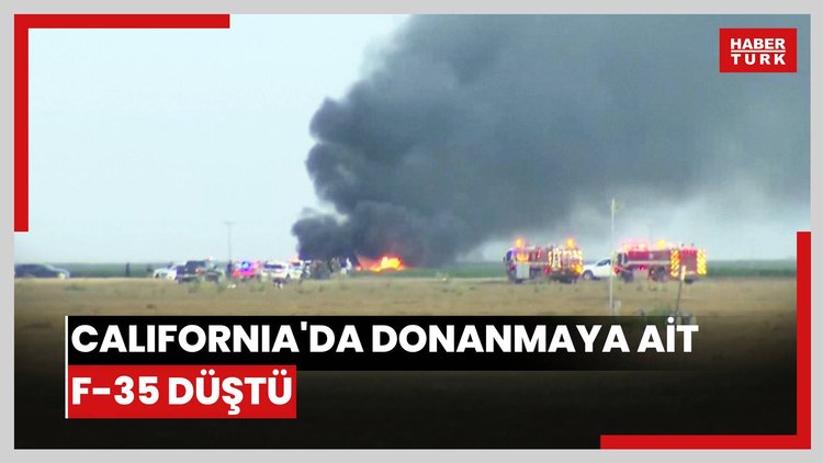 California'da donanmaya ait F-35 düştü
