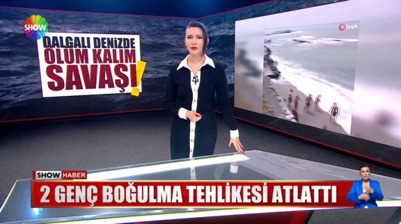 2 genç boğulma tehlikesi atlattı!