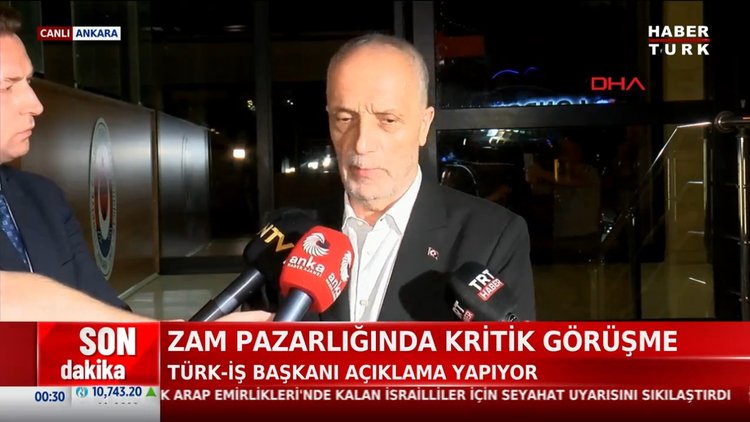 Cumhurbaşkanı Yardımcısı Cevdet Yılmaz ile TÜRK-İŞ Başkanı Ergün Atalay görüştü