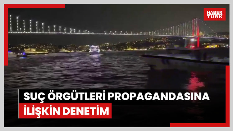 İstanbul'da köprülere lazer tutarak suç örgütlerinin propagandasının yapılmasına ilişkin denetim