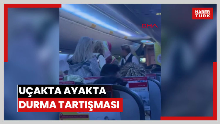 Uçakta ayakta durma tartışması; polis o yolculara 'kural dışı yolcu prosedürü' uyguladı